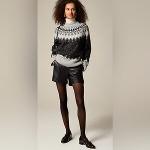 J.Crew Spring Street cashmere relaxed Fair Isle sweater